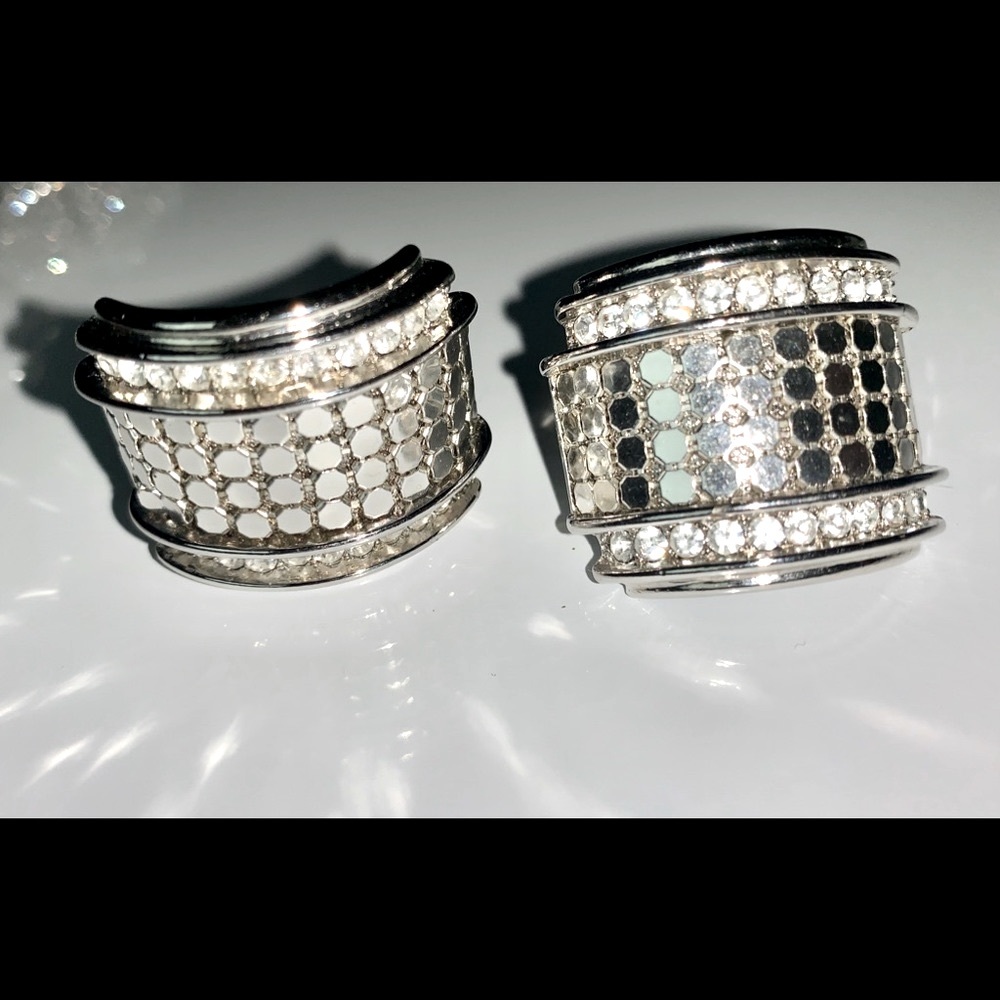 Vintage Whiting & Davis Pierced Earrings